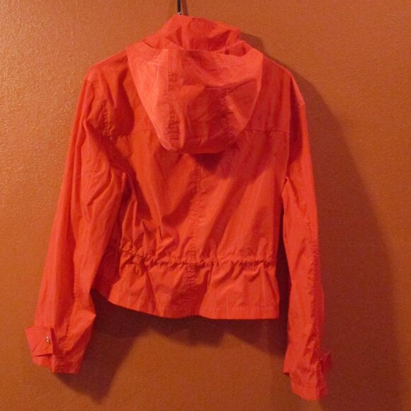 MICHAEL Michael Kors Woman Medium Red Full Zip Pockets Hooded Jacket - Picture 6 of 10